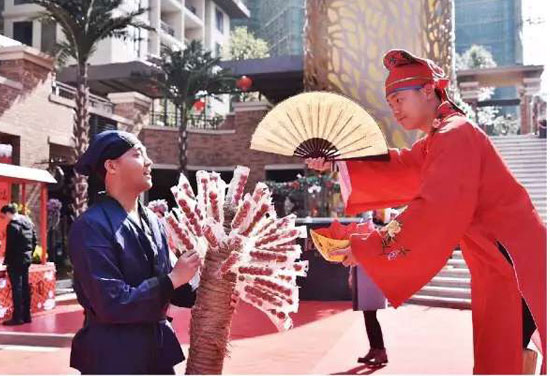 組圖：粵劇、廟會到社區拜年大祝福 廣州年味十足【4】